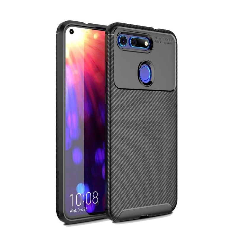 Coque Honor View 20 Flexible Texture Fibre Carbone