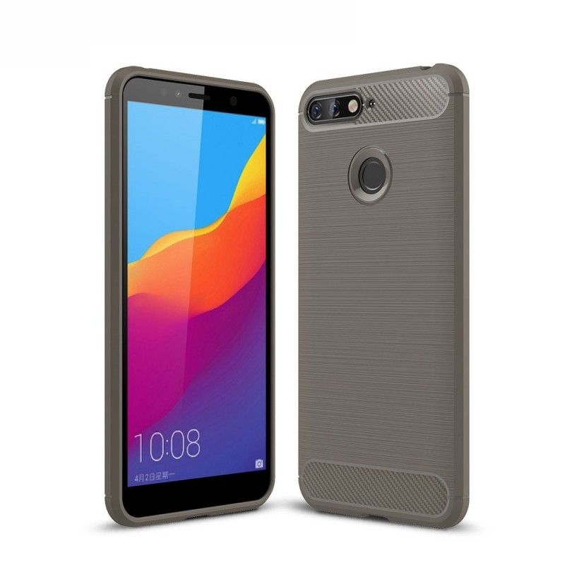 Coque Huawei Honor 7a Fibre Carbone Brossée