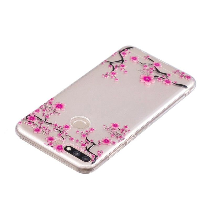 Coque Huawei Honor 7c Transparente Arbre Fleuri