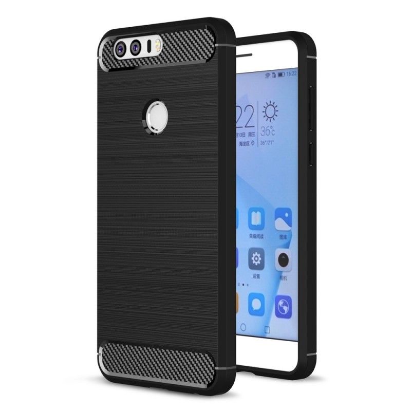 Coque Huawei Honor 8 Fibre Carbone Brossée