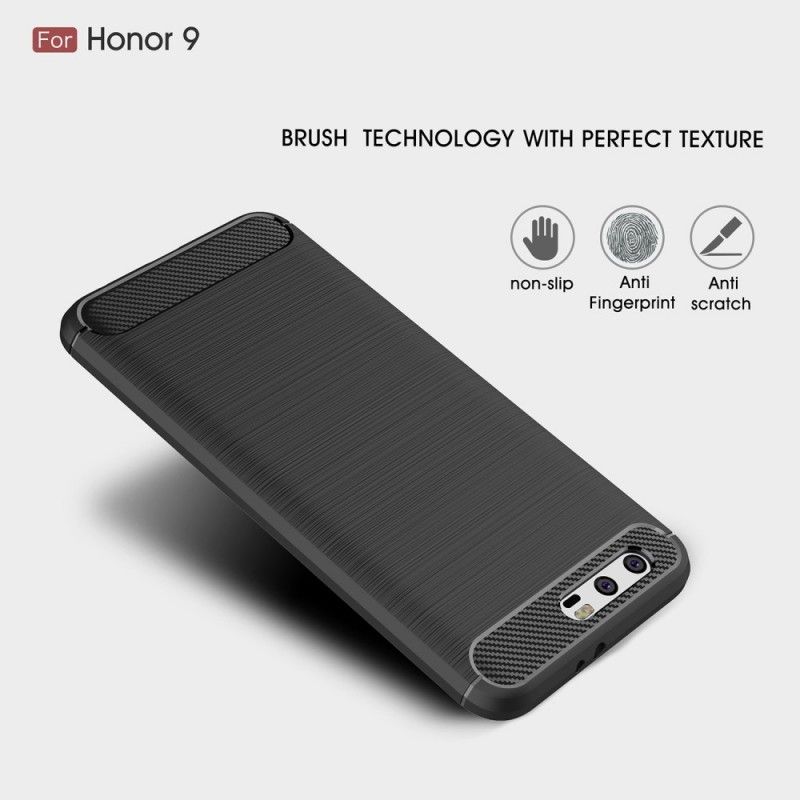 Coque Huawei Honor 9 Fibre Carbone Brossée