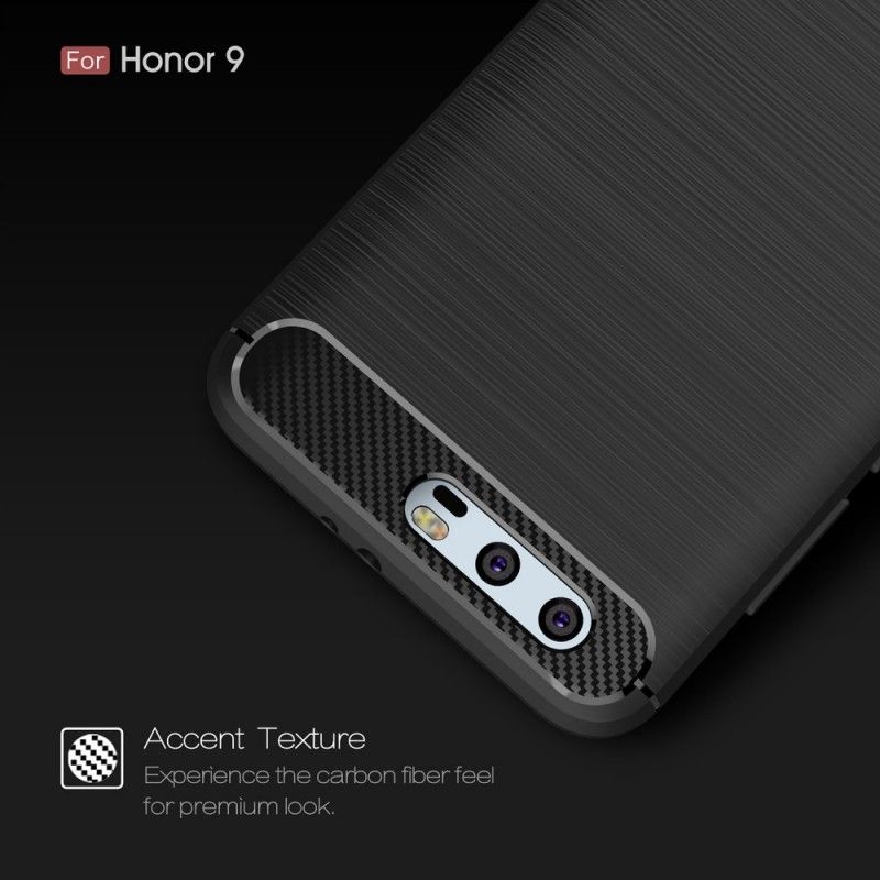 Coque Huawei Honor 9 Fibre Carbone Brossée