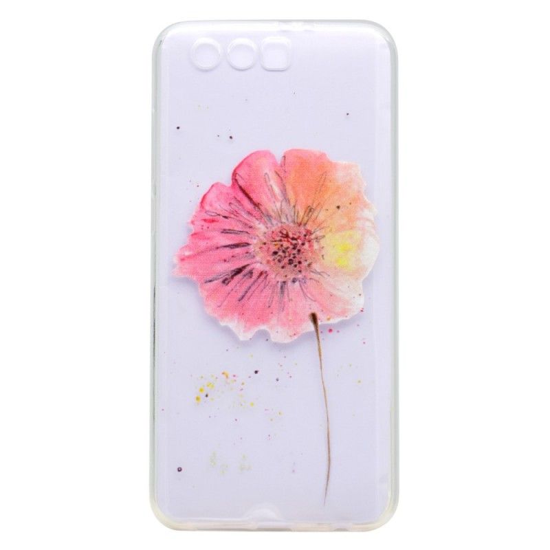 Coque Huawei Honor 9 Transparente Coquelicot Aquarelle