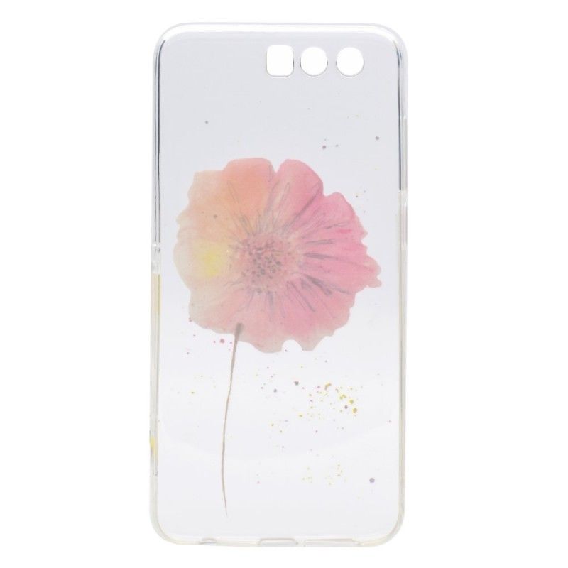 Coque Huawei Honor 9 Transparente Coquelicot Aquarelle