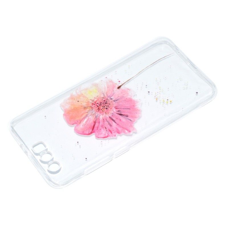 Coque Huawei Honor 9 Transparente Coquelicot Aquarelle