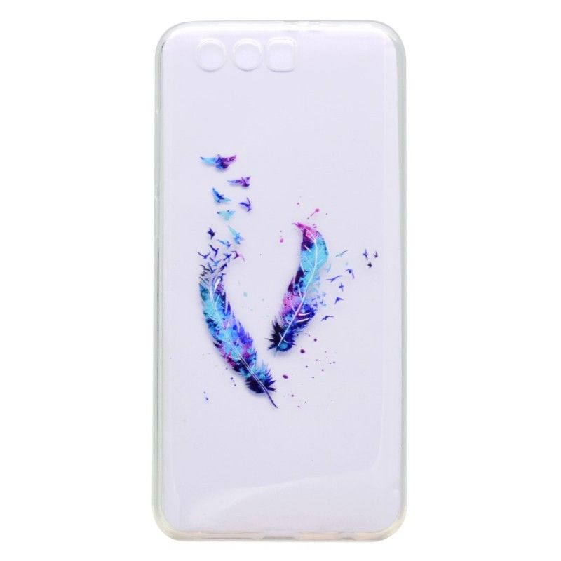 Coque Huawei Honor 9 Transparente Plumes