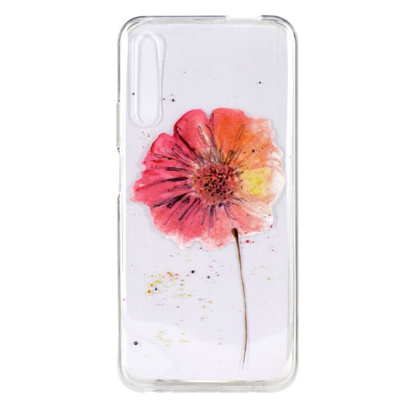 Coque Huawei P Smart Pro / Honor 9x Pro Coquelicot Aquarelle