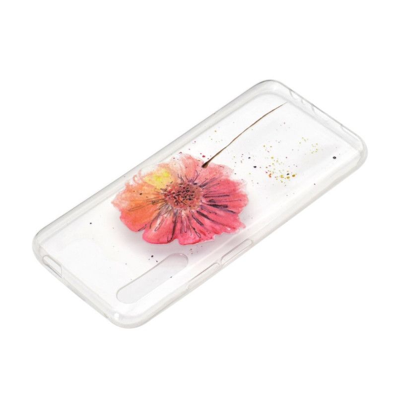 Coque Huawei P Smart Pro / Honor 9x Pro Coquelicot Aquarelle