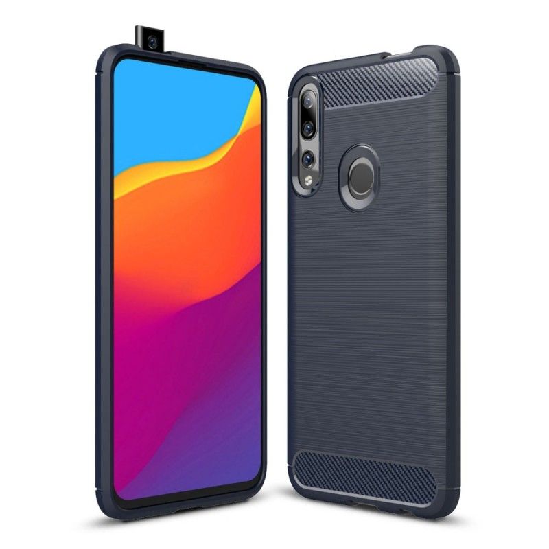 Coque Huawei P Smart Z / Honor 9x Fibre Carbone Brossée