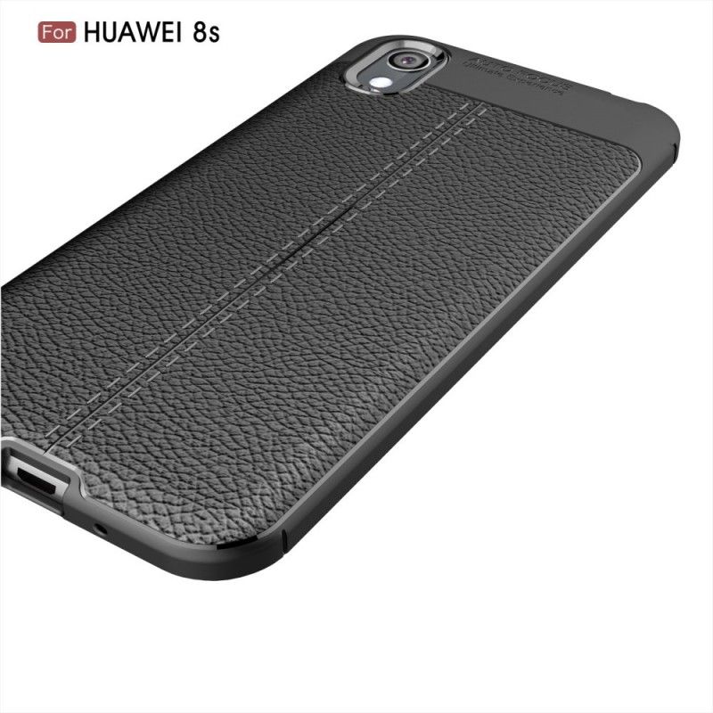 Coque Huawei Y5 2019 / Honor 8s Effet Cuir Litchi Double Line