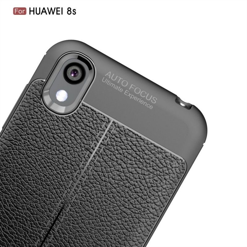 Coque Huawei Y5 2019 / Honor 8s Effet Cuir Litchi Double Line