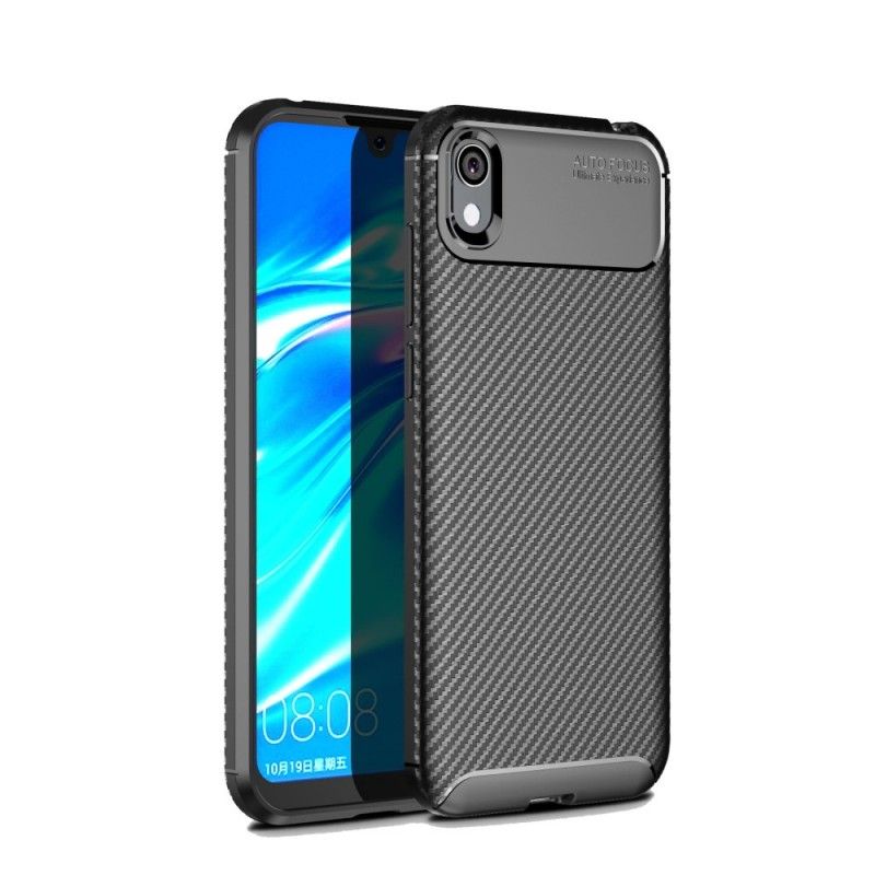 Coque Huawei Y5 2019 / Honor 8s Flexible Texture Fibre Carbone