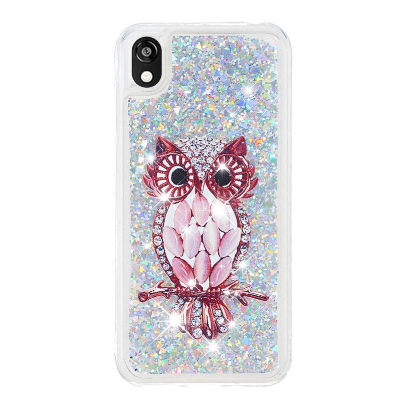 Coque Huawei Y5 2019 / Honor 8s Paillettes Riche Miss Hibou