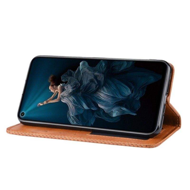 Flip Cover Honor 20 Effet Cuir Vintage Stylisé