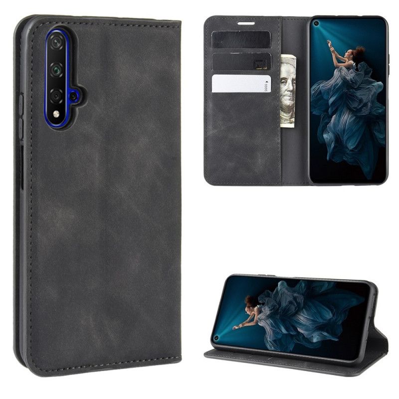 Flip Cover Honor 20 / Huawei Nova 5t Effet Cuir Chic