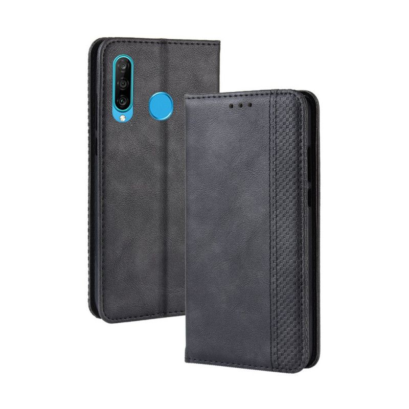 Flip Cover Honor 20 Lite / Honor 20e Effet Cuir Vintage Stylisé