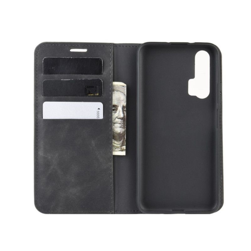 Flip Cover Honor 20 Pro Effet Cuir Business Style