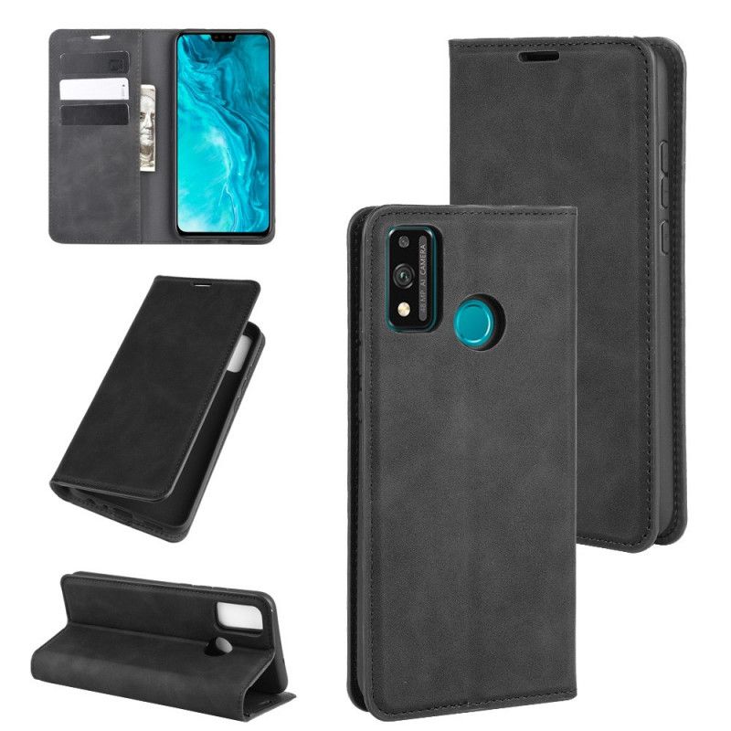 Flip Cover Honor 9x Lite Effet Cuir Douceur Soie