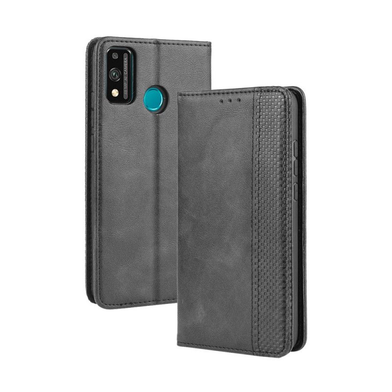 Flip Cover Honor 9x Lite Effet Cuir Vintage Stylisé