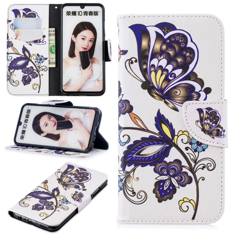 Housse Honor 10 Lite / Huawei P Smart 2019 Tattoo Papillon