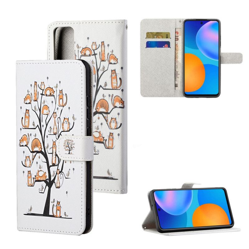 Étui Housse Honor 10x Lite Funky Cats À Lanière