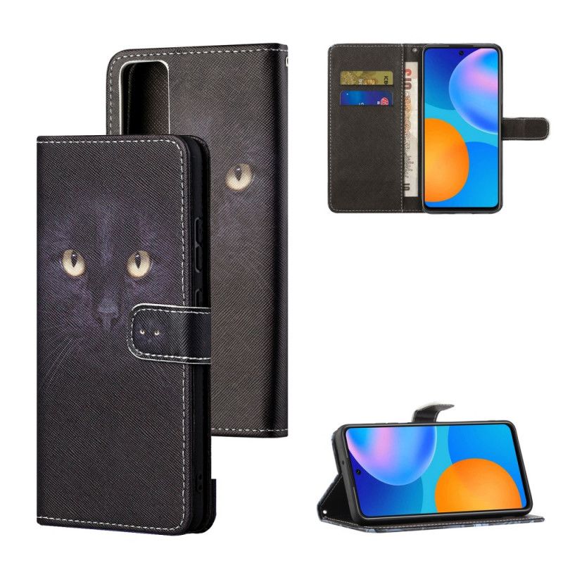 Housse Honor 10x Lite Yeux De Chat Noir À Lanière