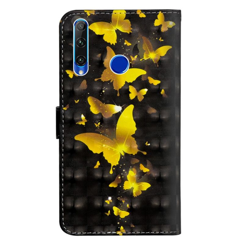 Housse Honor 20 Lite / Honor 20e Papillons Jaunes