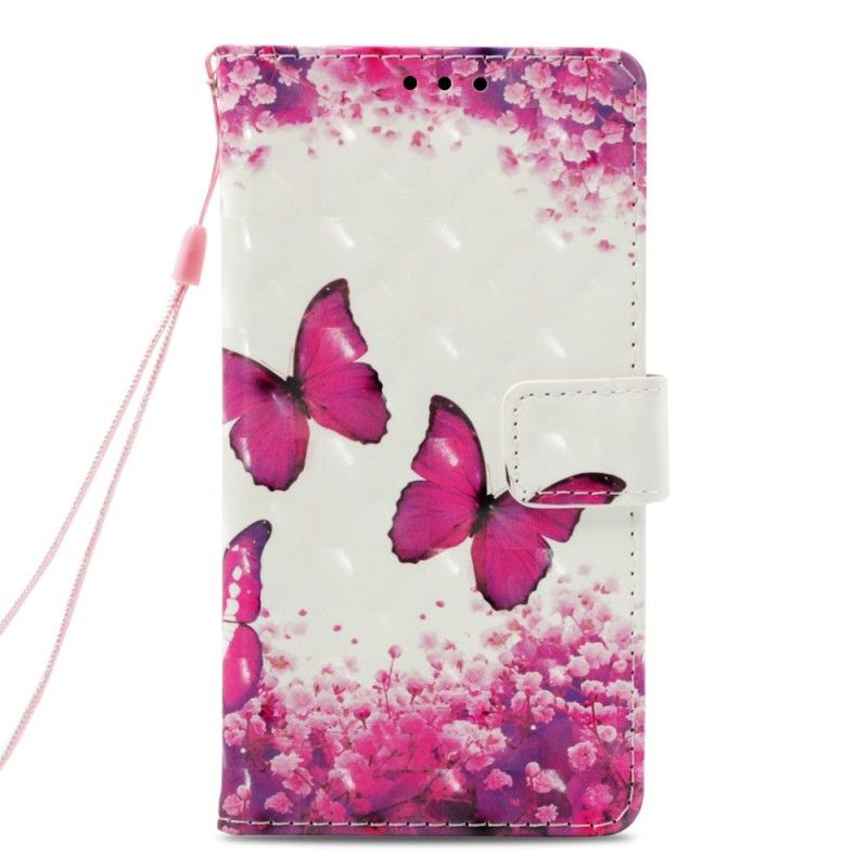 Housse Honor 7a Papillons Rouges 3d