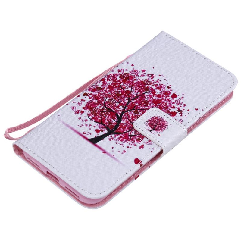 Housse Honor 8a / Huawei Y6 2019 Arbre Rouge