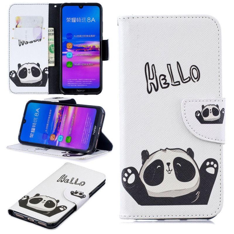 Housse Honor 8a Panda Imprimé Hello