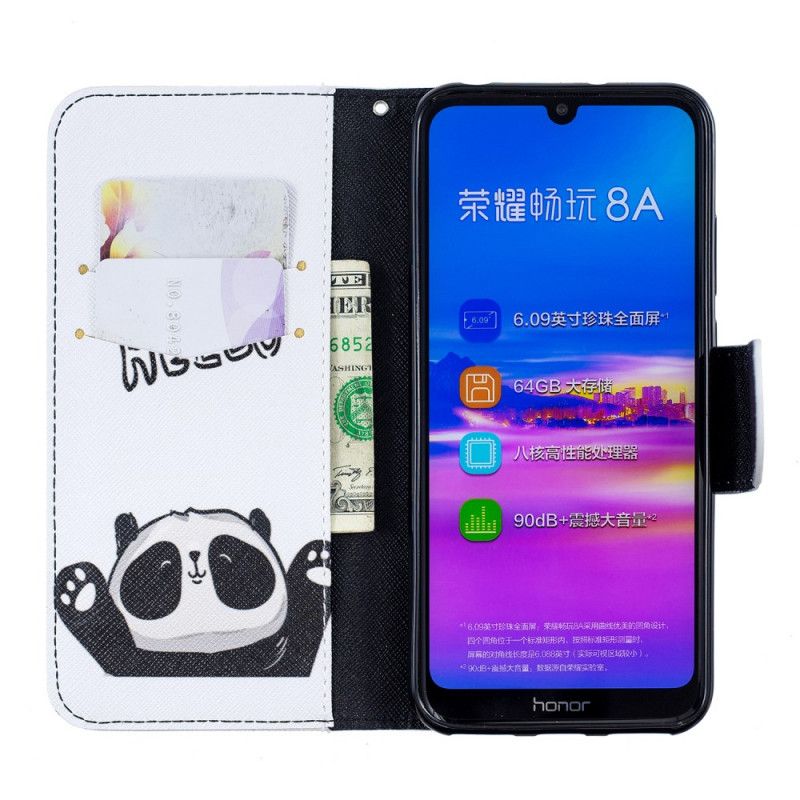 Housse Honor 8a Panda Imprimé Hello