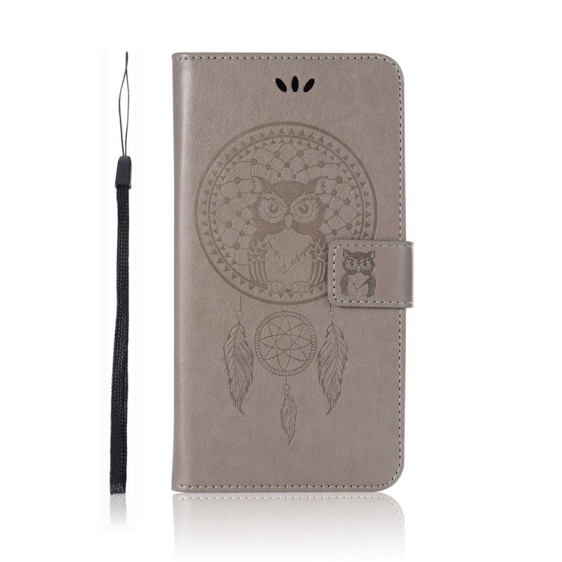 Housse Honor 8x Effet Cuir Attrape Rêves Hibou