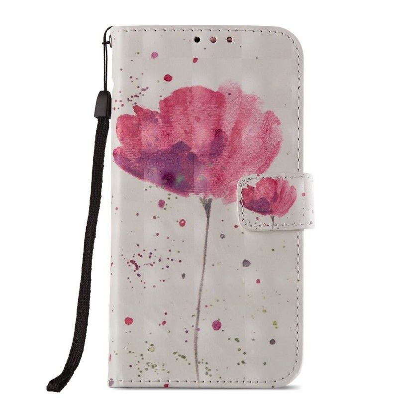 Housse Honor 9 Lite Coquelicot Aquarelle 3d