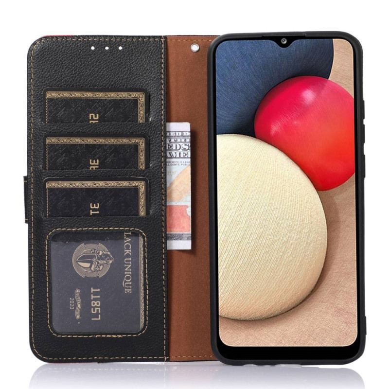 Housse Honor 90 Lite Style Litchi RFID KHAZNEH