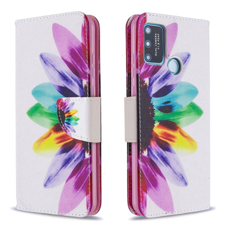 Housse Honor 9a Fleur Aquarelle