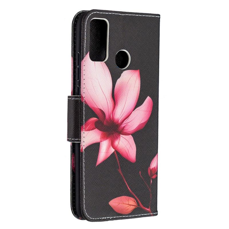 Housse Honor 9x Lite Fleur Rose