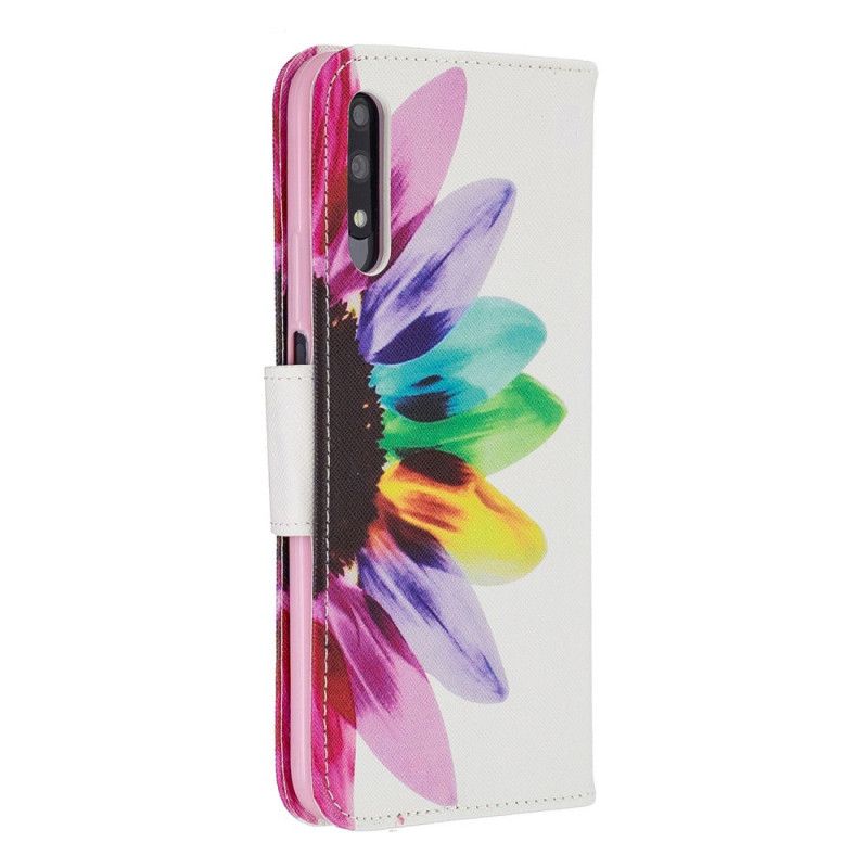 Housse Honor 9x Pro Fleur Aquarelle