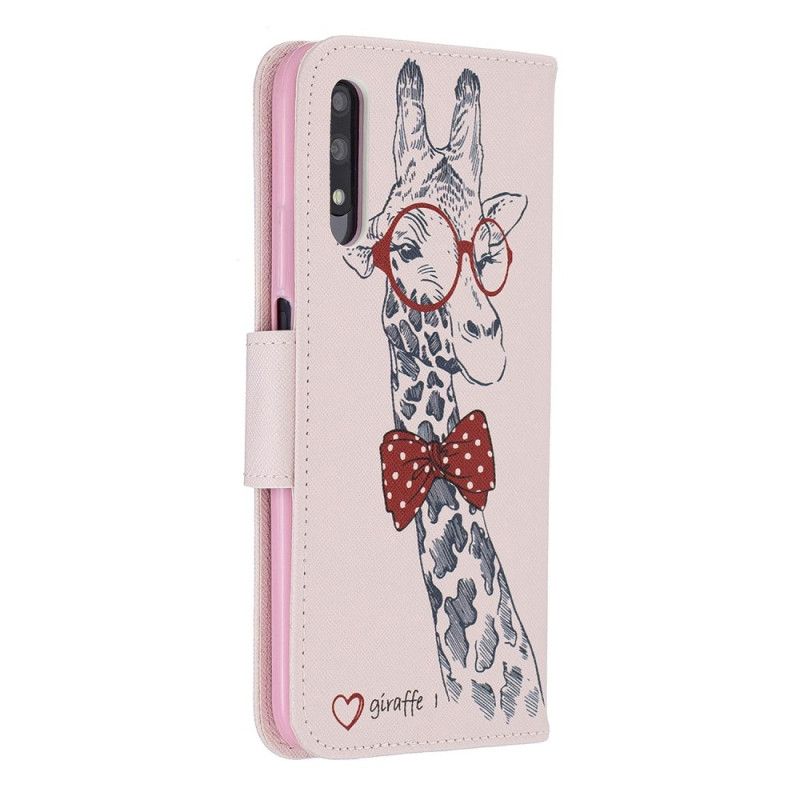 Housse Honor 9x Pro Girafe Intello