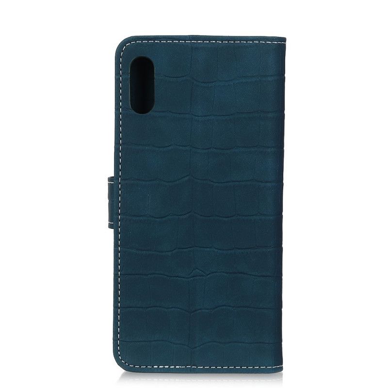 Housse Honor 9x Pro Style Peau De Crocodile Vintage