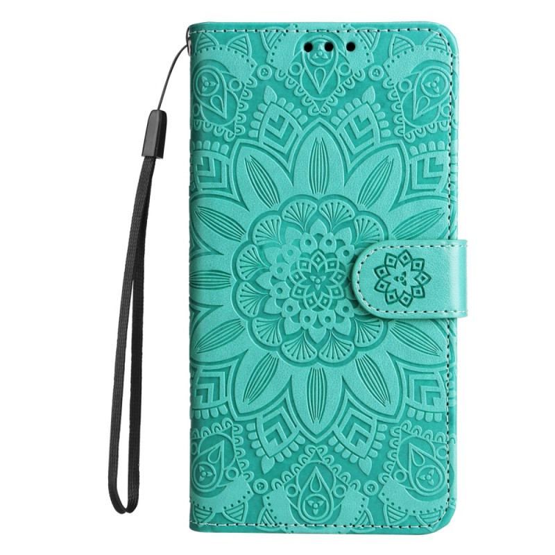 Housse Honor Magic 5 Lite Mandala Soleil avec Lanière