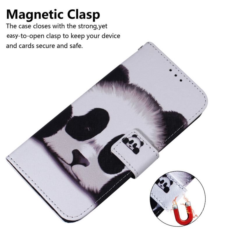 Housse Honor Magic 5 Lite Panda à Lanière