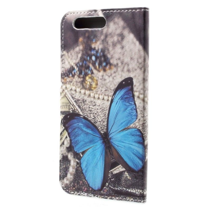 Housse Huawei Honor 9 Papillon Bleu