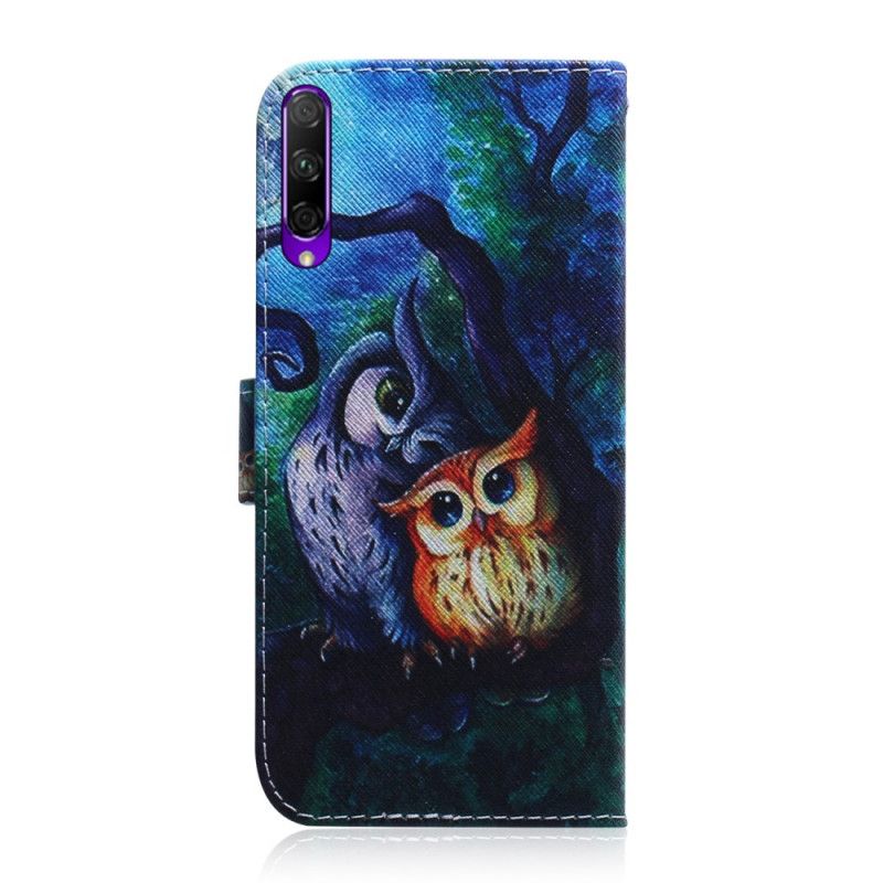 Étui Housse Huawei P Smart Pro / Honor 9x Pro Peinture De Hiboux