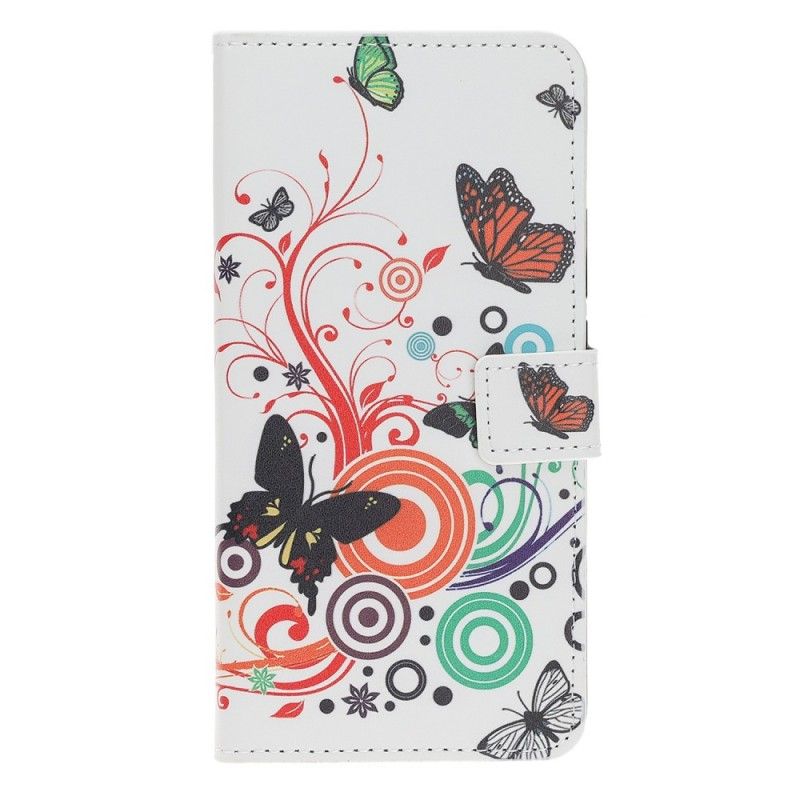 Étui Housse Huawei Y5 2019 / Honor 8s Papillons Et Fleurs