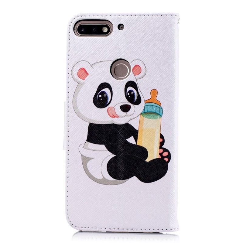 Housse Huawei Y7 2018 / Honor 7c Bébé Panda