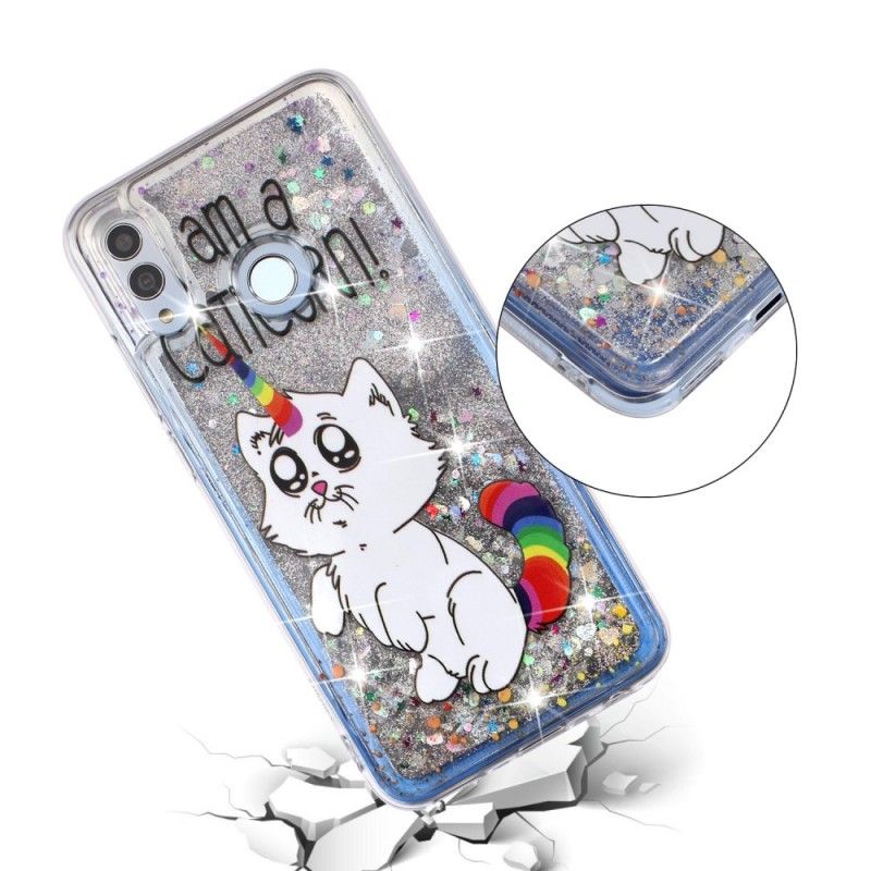 Coque Honor 10 Lite / Huawei P Smart 2019 Caticorn Paillettes