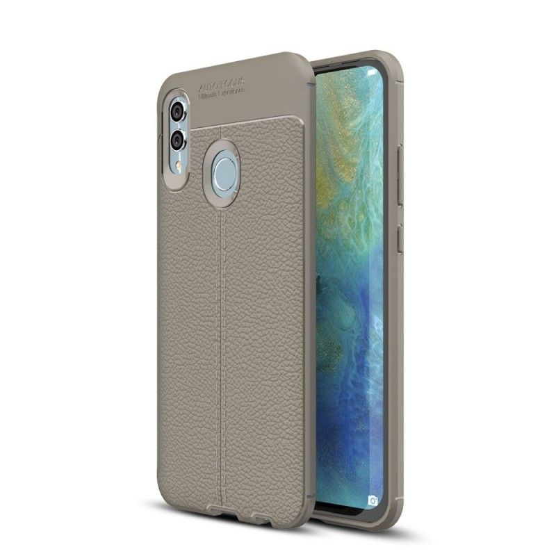 Coque Honor 10 Lite / Huawei P Smart 2019 Effet Cuir Litchi Double Line