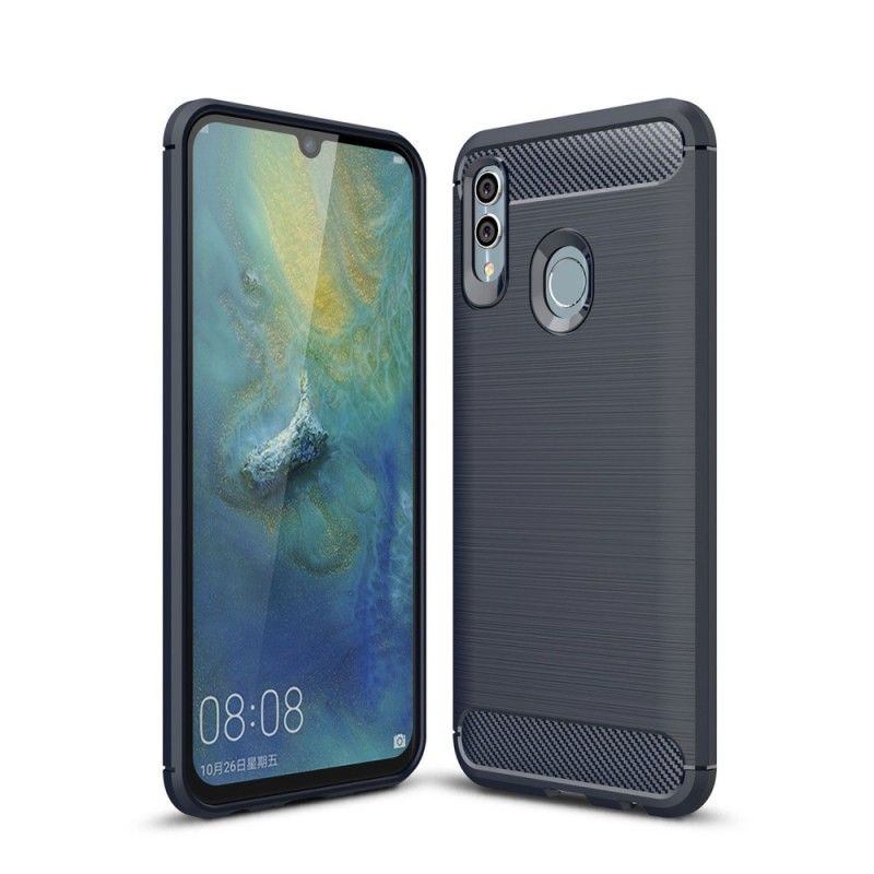 Coque Honor 10 Lite / Huawei P Smart 2019 Fibre Carbone Brossée