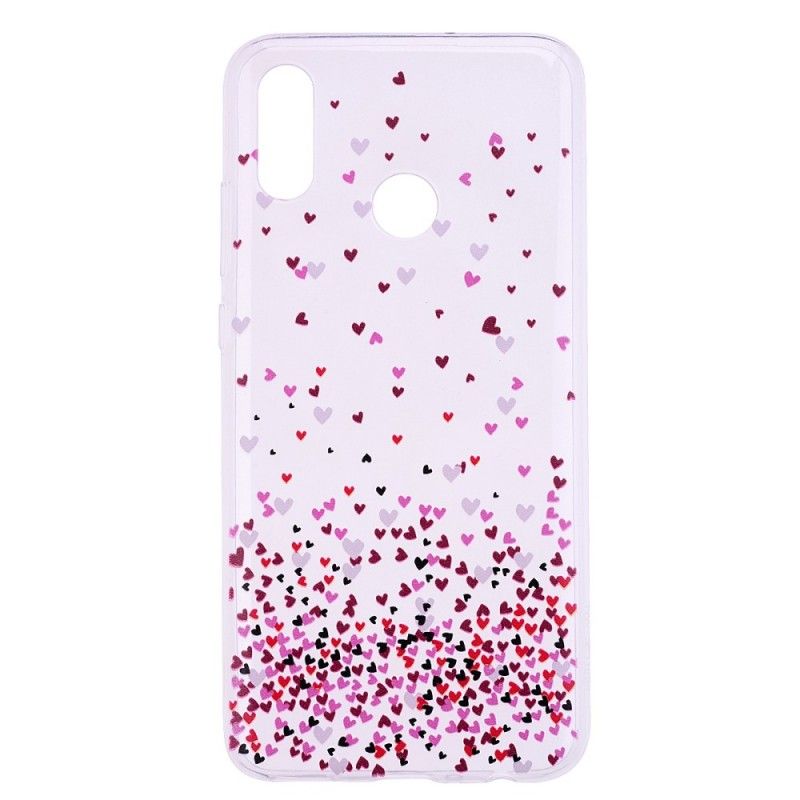 Coque Honor 10 Lite / Huawei P Smart 2019 Multiples Coeurs Rouges