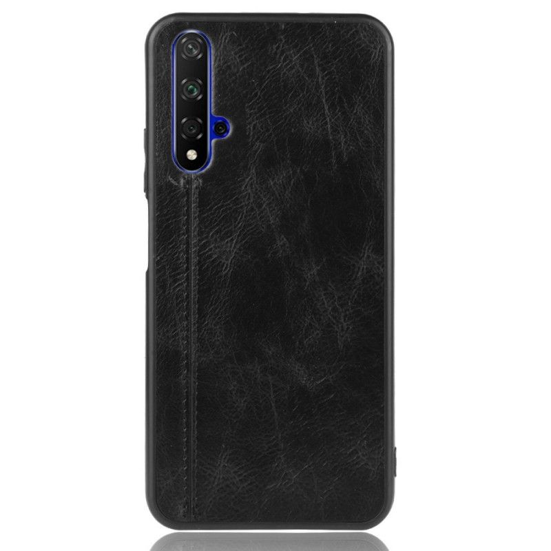 Coque Honor 20 / Huawei Nova 5t Style Cuir Coutures